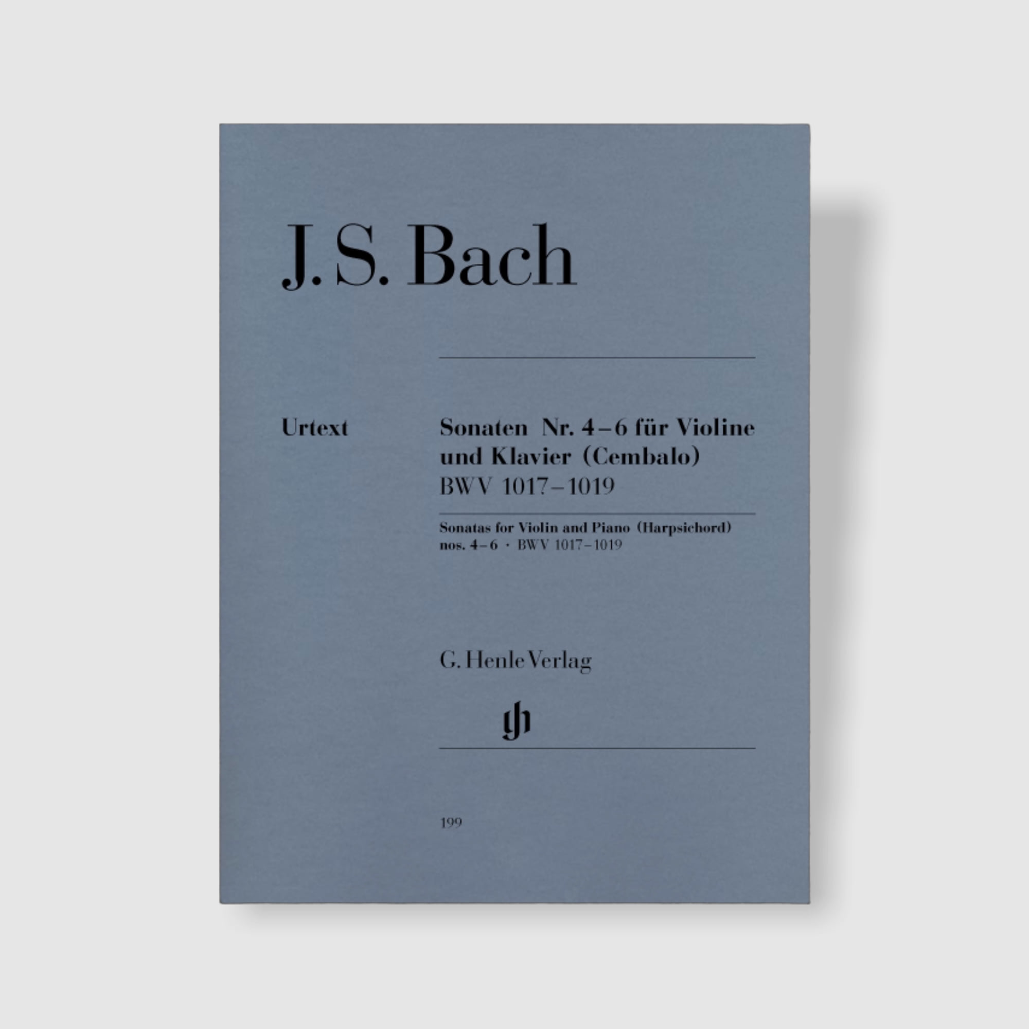 바흐 바이올린 소나타 No. 4-6 BWV 1017-1019