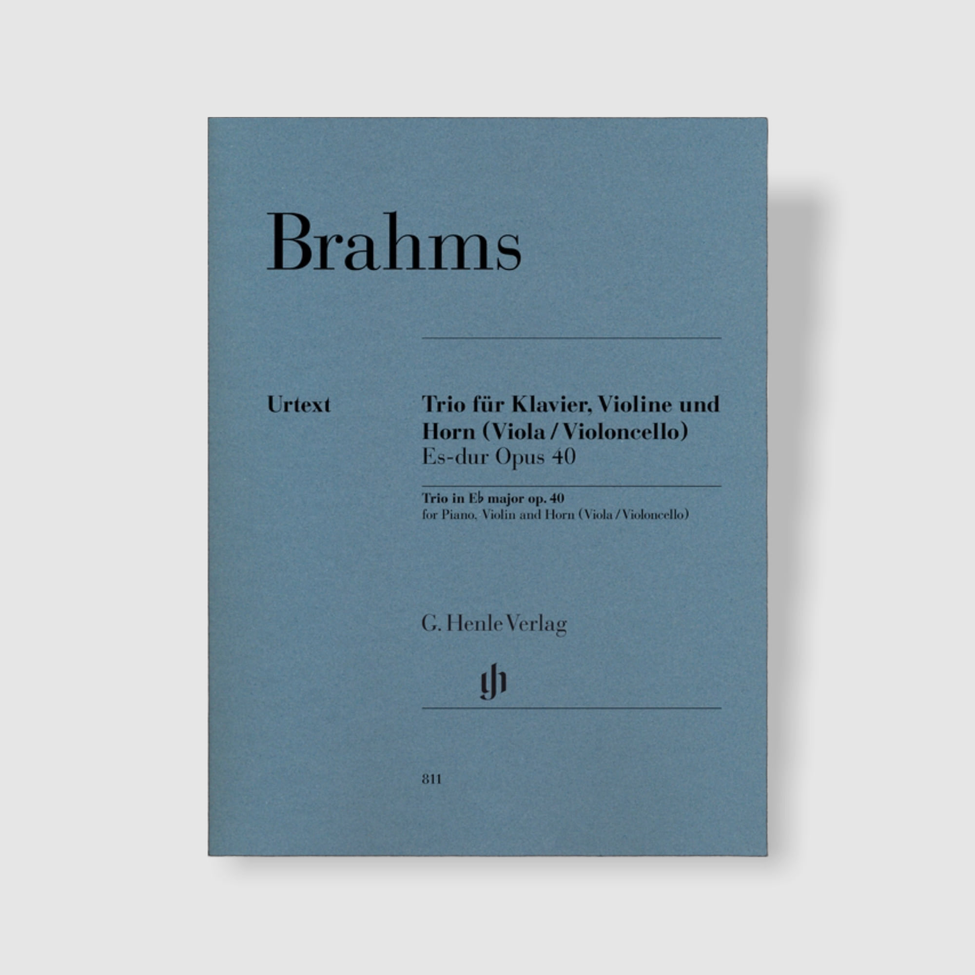 브람스 바이올린, 호른(또는 비올라, 첼로), 피아노 트리오 in E flat Major, Op. 40