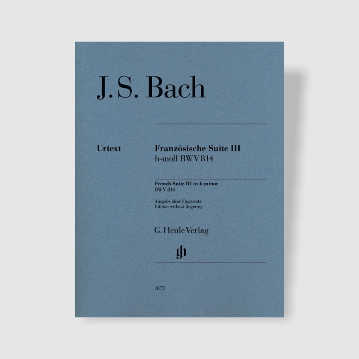 바흐 프랑스 조곡 No. 3 in b minor, BWV 814 (핑거링 없음)
