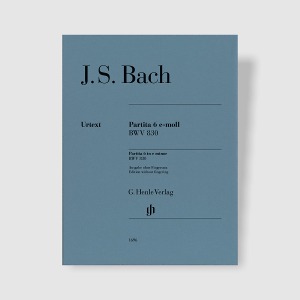 바흐 파르티타 No. 6 a minor BWV 830 (핑거링 없음) [HN. 1696]