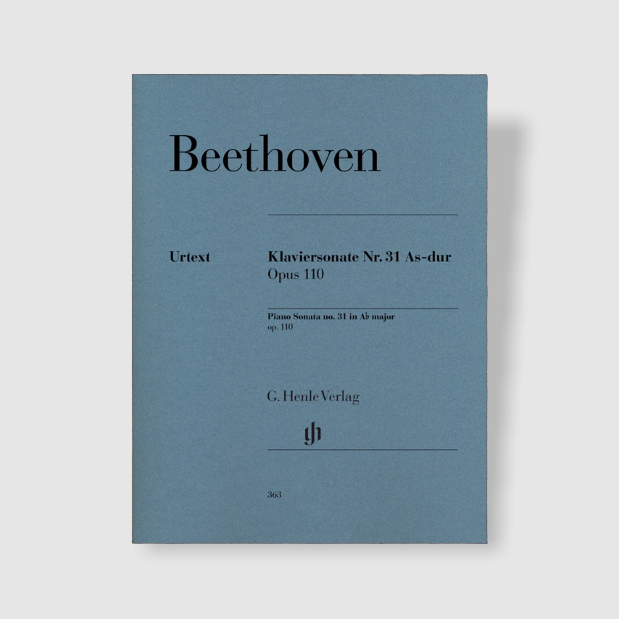 베토벤 피아노 소나타 No. 31 in A flat Major, Op. 110